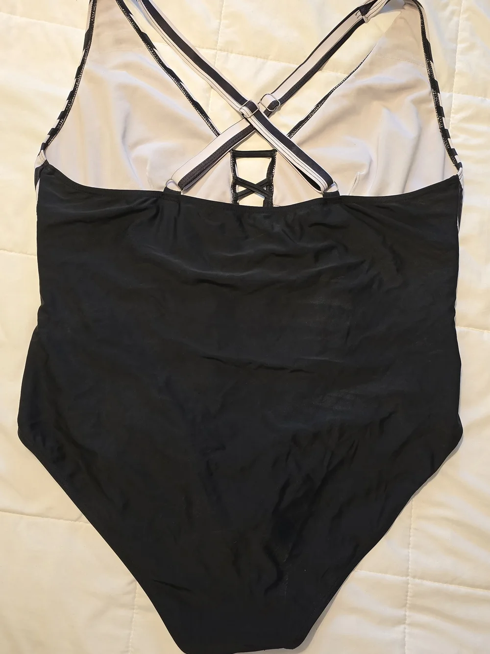 Three Different Bathing Suits Same Flattering Style Size 20